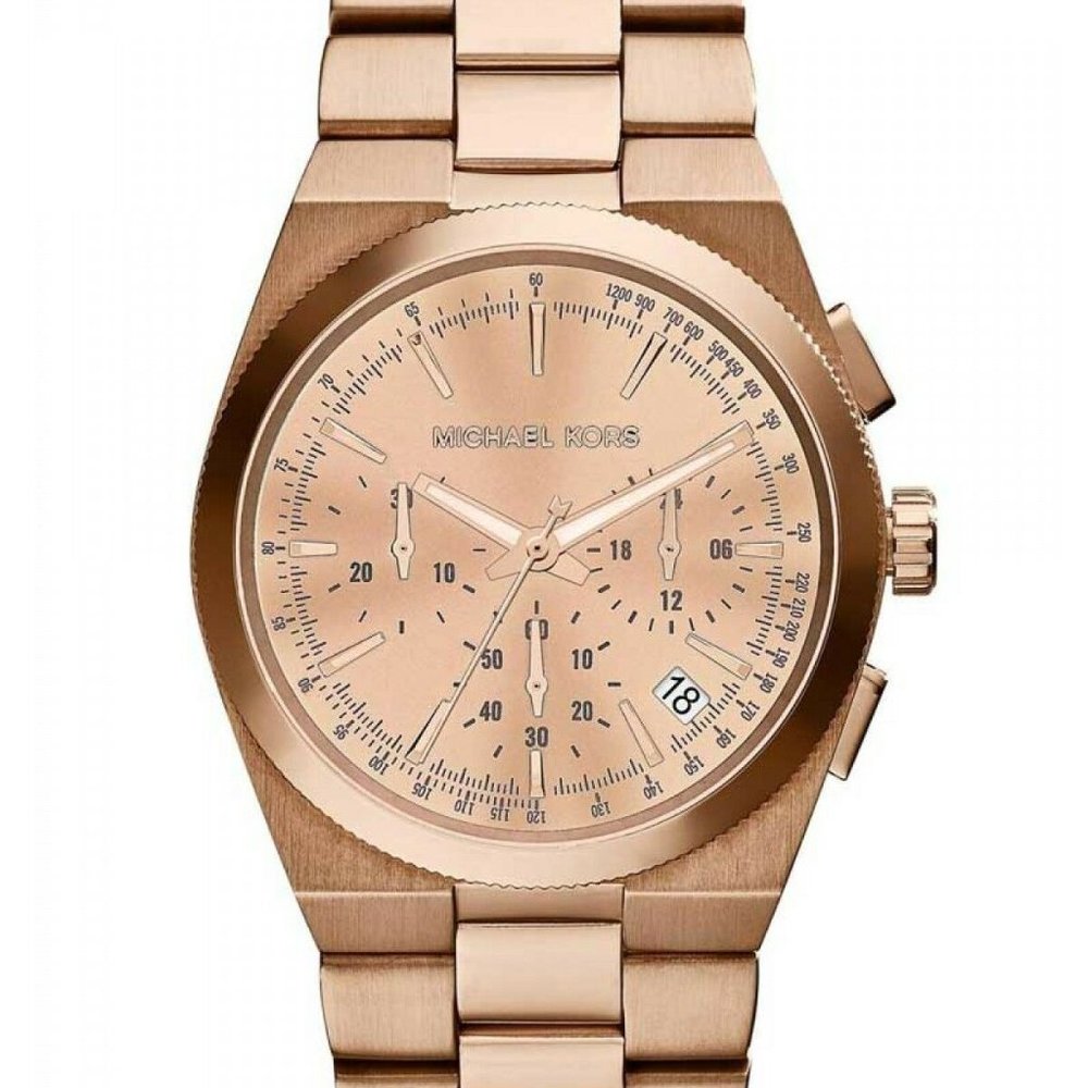 Womens Rose Gold Chronograph Watch
